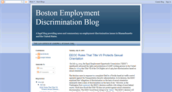 Desktop Screenshot of bostonemploymentdiscriminationlawyer.blogspot.com