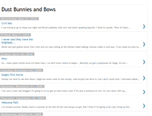 Tablet Screenshot of dustbunniesandbows.blogspot.com
