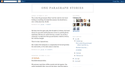 Desktop Screenshot of one-paragraph-stories.blogspot.com