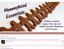 Tablet Screenshot of mommyhoodessentials.blogspot.com