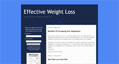 Desktop Screenshot of effectiveweightlose.blogspot.com