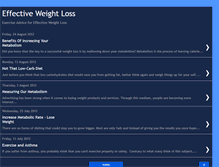 Tablet Screenshot of effectiveweightlose.blogspot.com