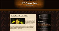 Desktop Screenshot of dtyfmusicnews.blogspot.com