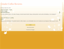 Tablet Screenshot of grindercoffee.blogspot.com