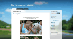 Desktop Screenshot of havenwoodhollerer.blogspot.com