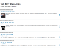Tablet Screenshot of daily-distraction.blogspot.com