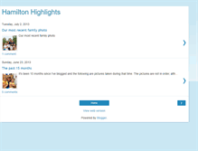 Tablet Screenshot of hamiltonhighlights.blogspot.com
