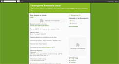 Desktop Screenshot of descoperaromaniamea.blogspot.com