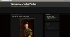 Desktop Screenshot of johnpaulus.blogspot.com