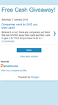Mobile Screenshot of getyourfreecash.blogspot.com