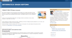 Desktop Screenshot of informaticagrado7-2010.blogspot.com