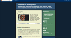 Desktop Screenshot of coincidenceorconspiracy.blogspot.com