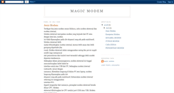 Desktop Screenshot of magic-modem.blogspot.com