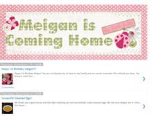 Tablet Screenshot of meiganiscominghome.blogspot.com