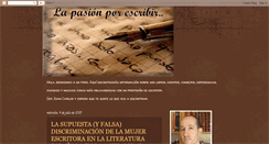 Desktop Screenshot of lapasionporescribir.blogspot.com