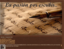 Tablet Screenshot of lapasionporescribir.blogspot.com