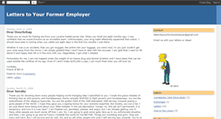 Desktop Screenshot of letterstoyourformeremployer.blogspot.com