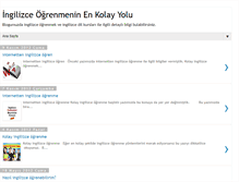 Tablet Screenshot of kolay-ingilizceogrenmek.blogspot.com