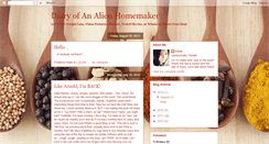 Desktop Screenshot of diaryofanalienhomemaker.blogspot.com