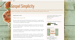 Desktop Screenshot of gospelsimplicity.blogspot.com