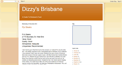 Desktop Screenshot of dizzysbrisbane.blogspot.com