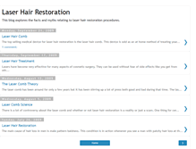 Tablet Screenshot of laserhairrestorationfacts.blogspot.com
