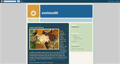 Desktop Screenshot of envisionfit.blogspot.com