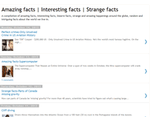 Tablet Screenshot of interesting-amazing-facts.blogspot.com