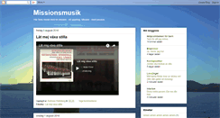 Desktop Screenshot of missionsmusik.blogspot.com