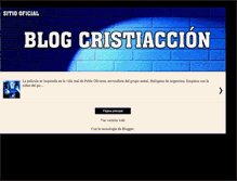 Tablet Screenshot of cristiaccion.blogspot.com