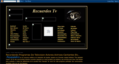 Desktop Screenshot of costa-recuerdostv.blogspot.com