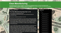 Desktop Screenshot of cleanmanufacturing.blogspot.com