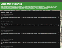 Tablet Screenshot of cleanmanufacturing.blogspot.com