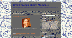 Desktop Screenshot of breakthroughmoments.blogspot.com
