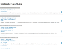 Tablet Screenshot of ecotrackers-en-quito.blogspot.com