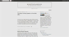 Desktop Screenshot of kleptofashion.blogspot.com