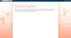 Desktop Screenshot of freeearningspot.blogspot.com