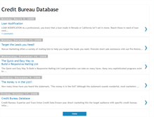 Tablet Screenshot of creditdatabase.blogspot.com