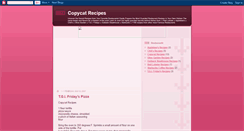 Desktop Screenshot of copycatcookbook.blogspot.com