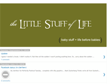 Tablet Screenshot of littlestuffoflife.blogspot.com