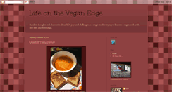 Desktop Screenshot of lifeontheveganedge.blogspot.com