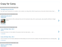 Tablet Screenshot of crazyforcorey.blogspot.com