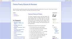 Desktop Screenshot of poetryebooks.blogspot.com