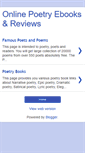 Mobile Screenshot of poetryebooks.blogspot.com
