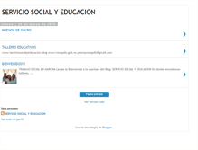 Tablet Screenshot of educacionyserviciosocial.blogspot.com