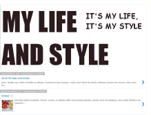 Tablet Screenshot of my-life-and-style.blogspot.com
