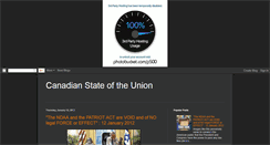 Desktop Screenshot of canadian-state-of-the-union.blogspot.com