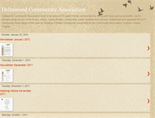 Tablet Screenshot of deltawoodcommunityassociation.blogspot.com