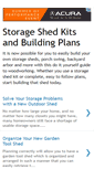 Mobile Screenshot of plans-for-building-a-storage-shed.blogspot.com