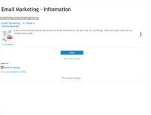Tablet Screenshot of emailmarketingpalace.blogspot.com